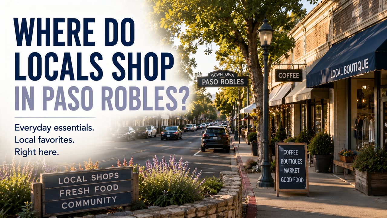 Where Do Locals Shop in Paso Robles?