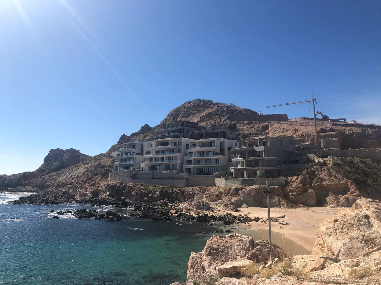 Chileno Bay overview with coastal living, private community appeal, and high-end residential comfort in Los Cabos