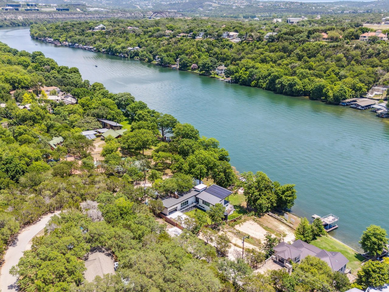 Shovel-Ready Lake Austin Lot with Permitted Plans + Double-Slip Dock