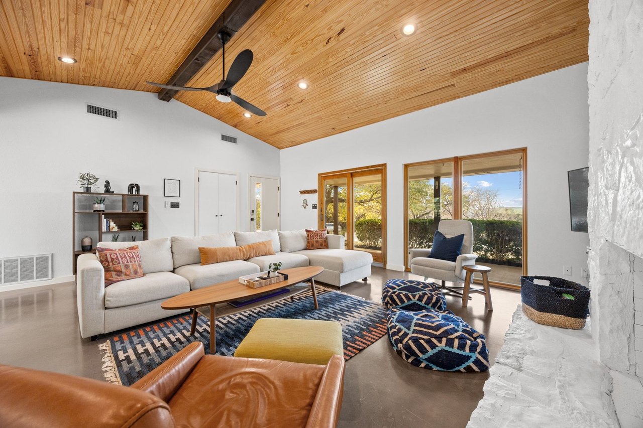 The Ultimate Hilltop Modern Ranch Escape | Upgraded Deck w/ Pool, Panoramic Views, Near Lake Travis and Golf Course