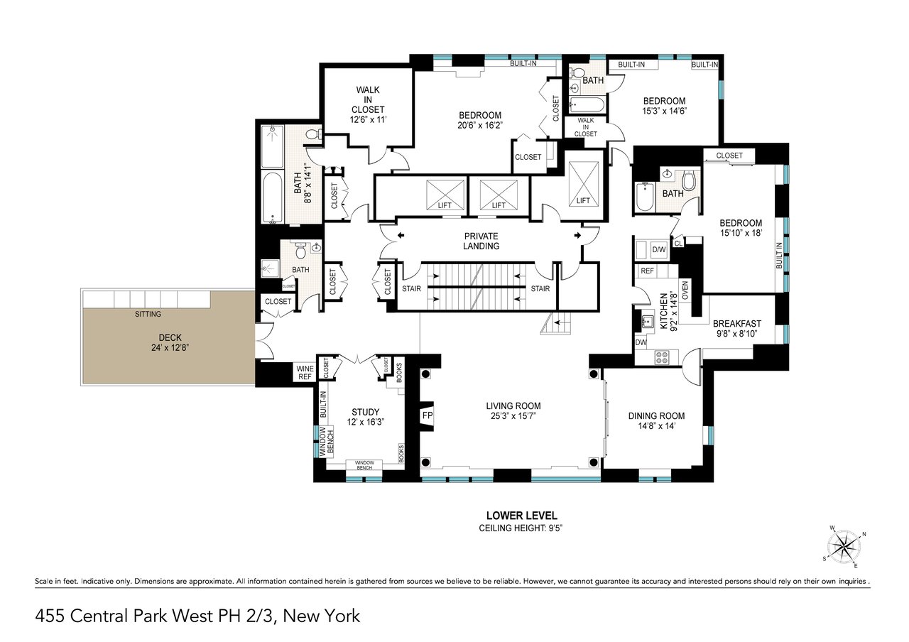 455 Central Park West PH 2/3