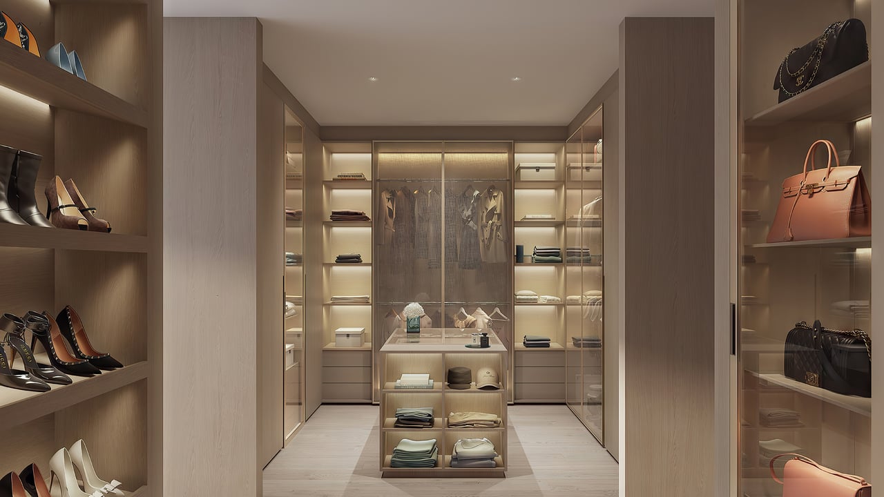 Sage Intracoastal Residences interior wardrobe 