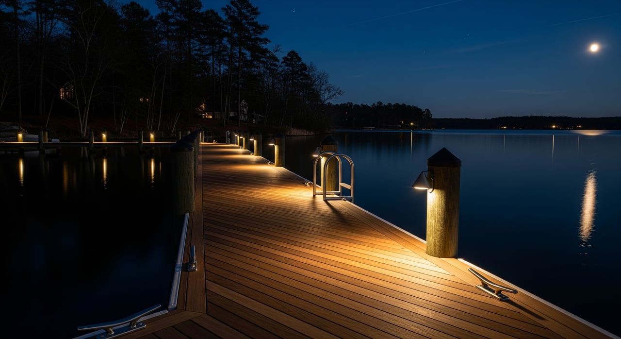 Dock Lighting & Safety Near Night Harbor: What’s Allowed