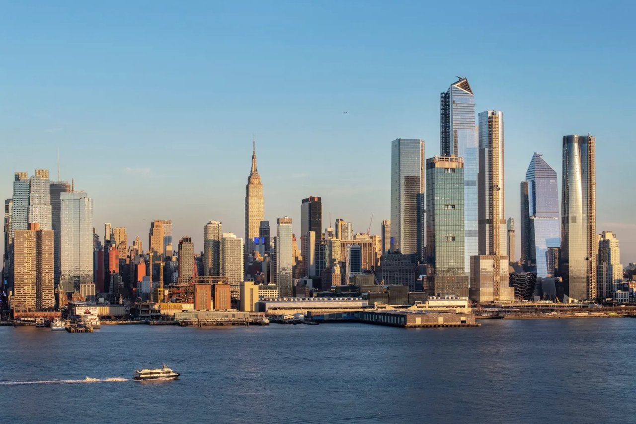 New York City skyline viewed from the water
