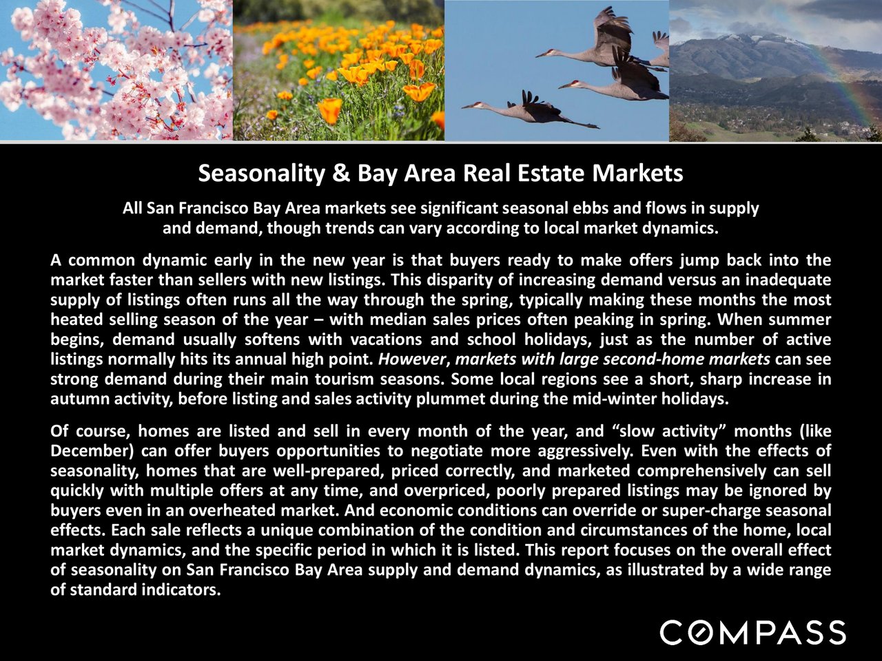 Seasonality & Bay Area Real Estate Markets