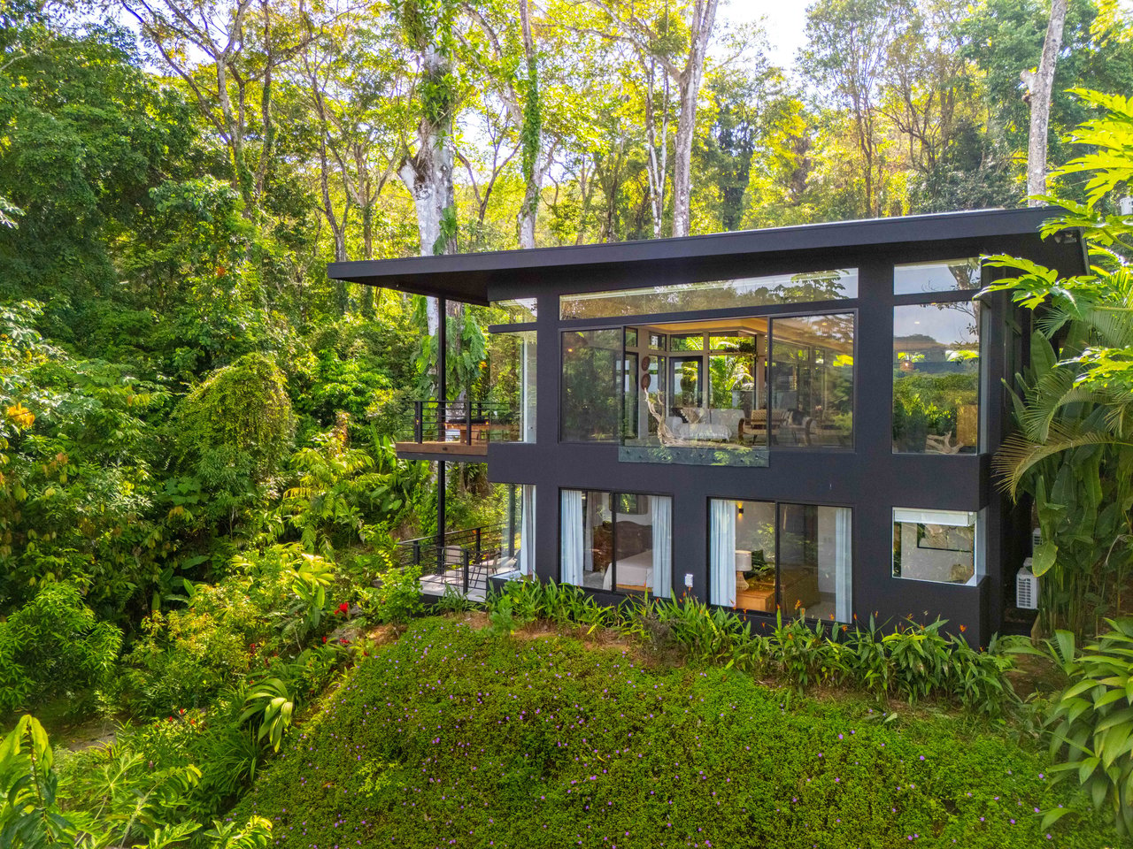 Escaleras Modern Elegance with Ocean Window Views and Jungle Tranquility, Dominical Costa Rica