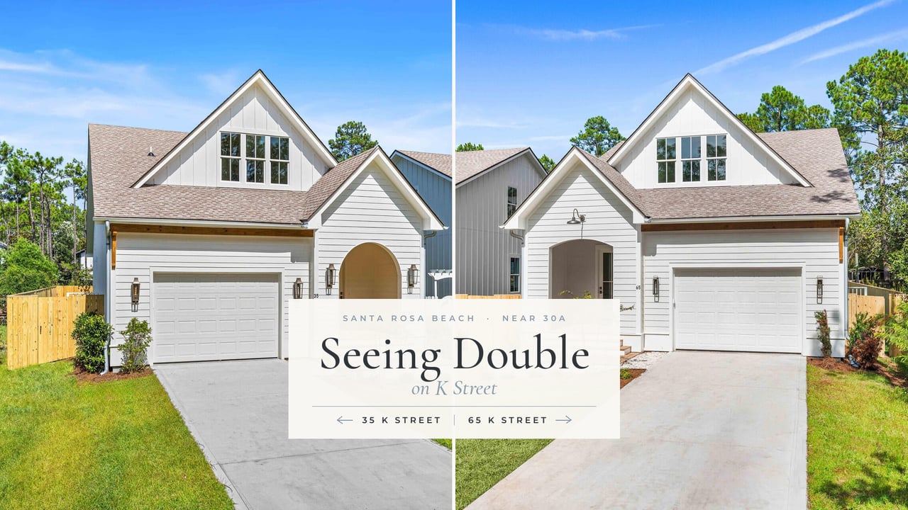 Two New Homes Near 30A | 35 & 65 K Street