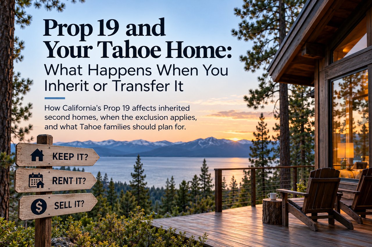 Prop 19 and Your Tahoe Home: What Happens When You Inherit or Transfer It