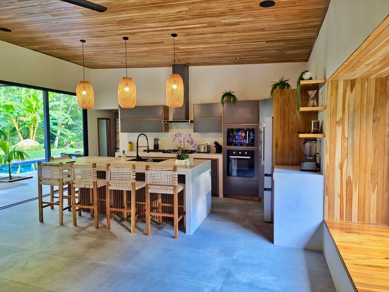 Stunning New Modern Home in Ojochal – Usable Lot Surrounded by Jungle and Creeks