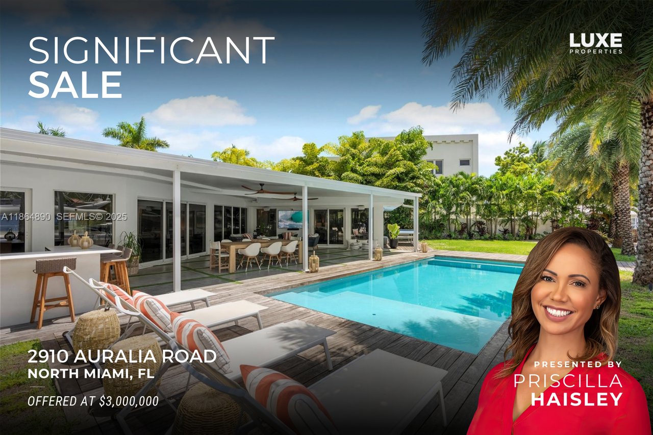 Significant Sale: 12910 Auralia Road, North Miami, FL | South Florida Waterfront Home Sold