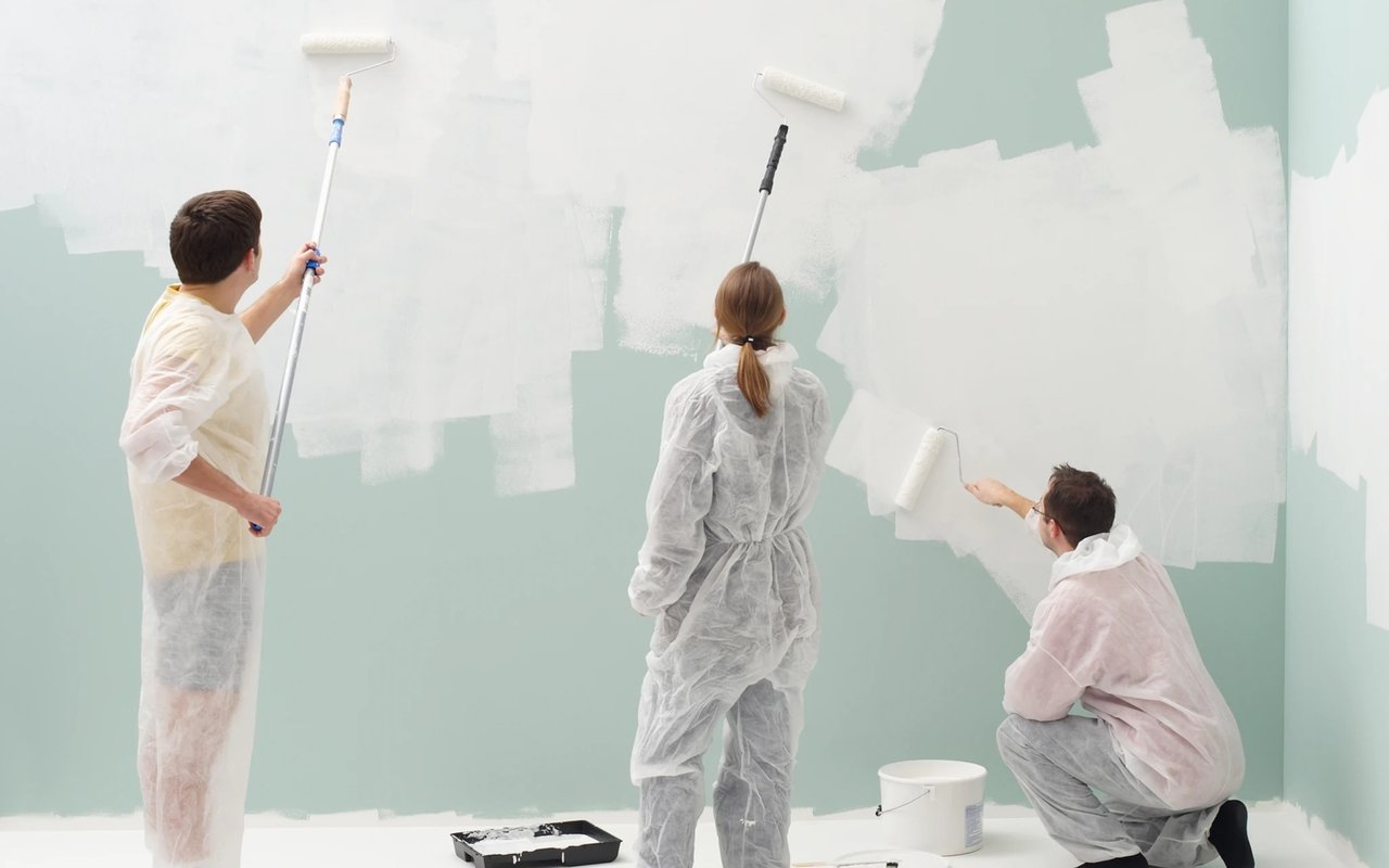 My Favorite Paint - Grey Walls & Blue Ceilings