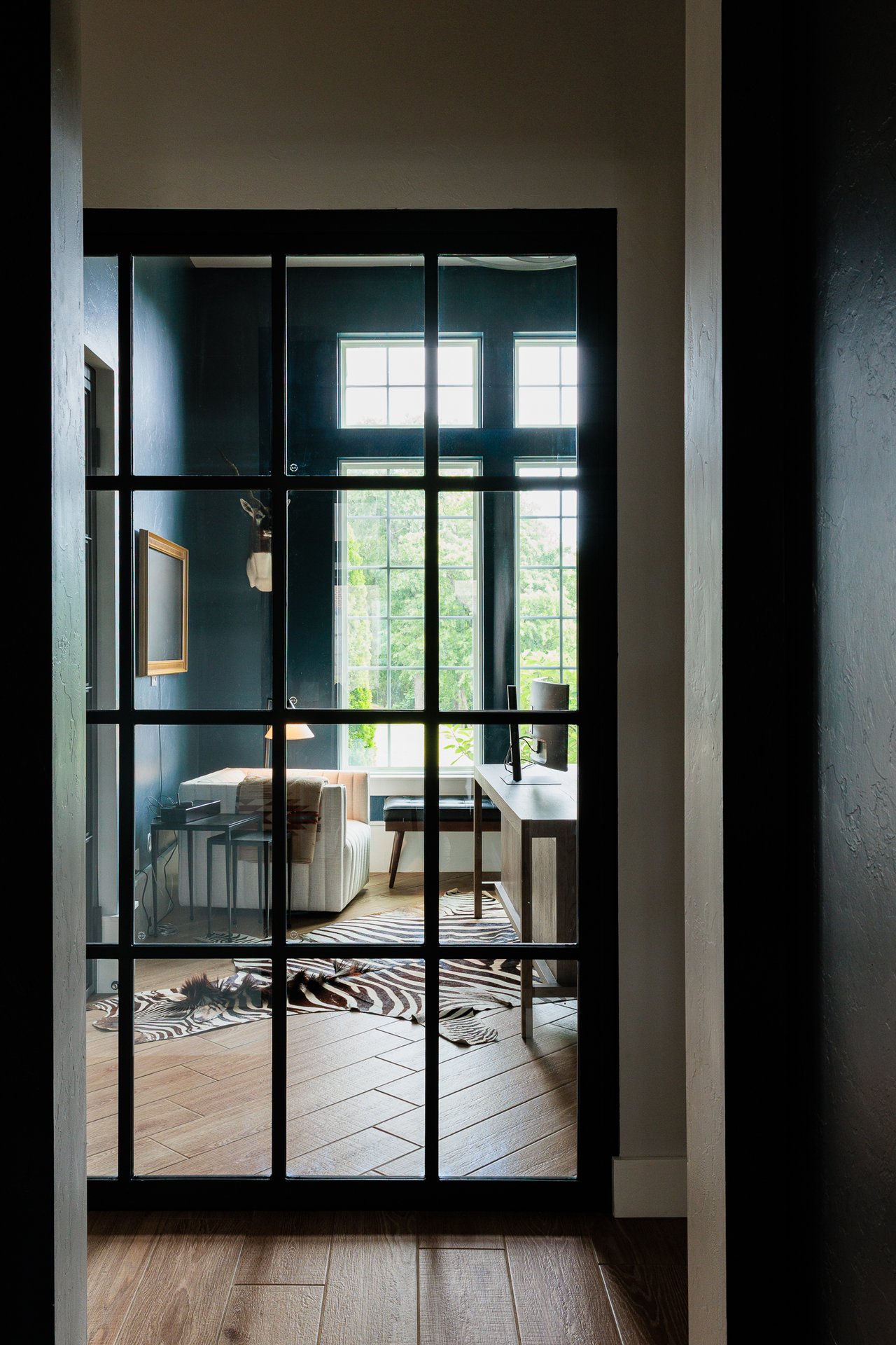 View of office from coffee bar in Luxury Edmond Listing by Jennifer Kragh Group