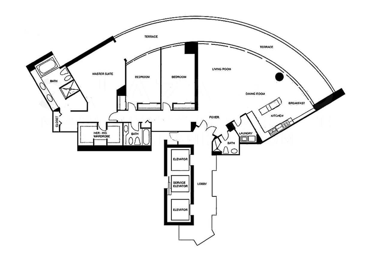 Bristol Towers Unit #801 Closes at $2,075,000