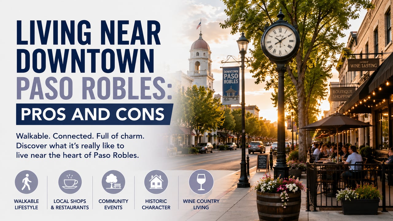 Living Near Downtown Paso Robles: Pros and Cons