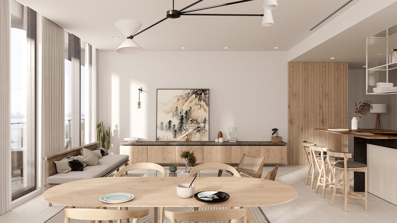7918 by Pacific & Orient Properties dining area and living room 