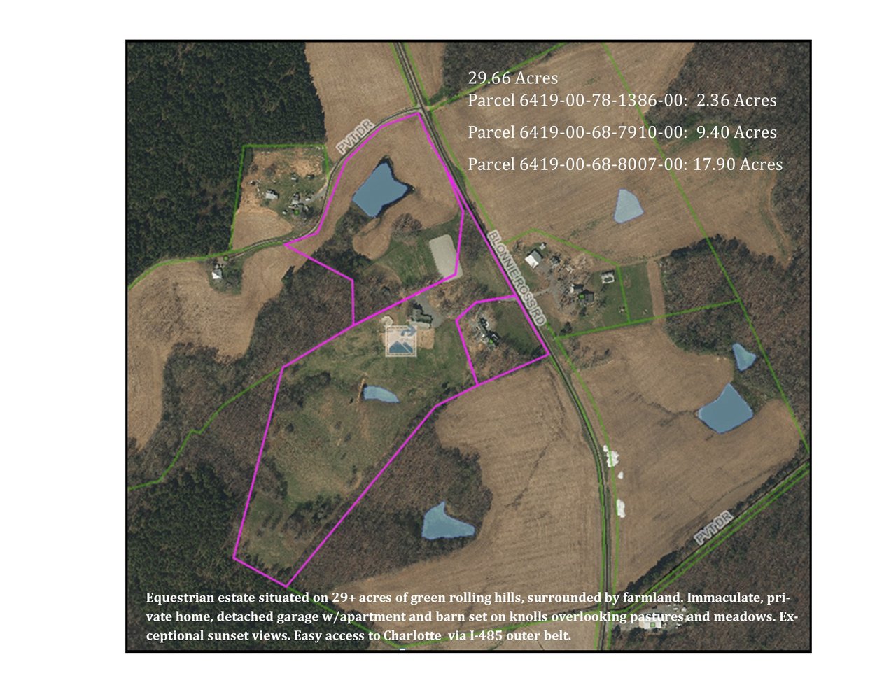 29-Acre Equestrian Estate with 14-Stall Barn