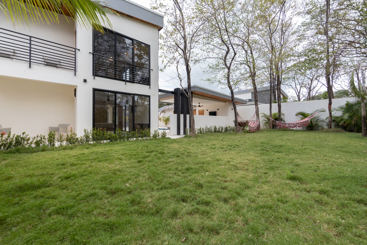 Casa Guacamaya Roja Lot B20 | Elegant 4-Bedroom Home with Pool & Outdoor Kitchen, Steps from Playa Grande Beach, Costa Rica