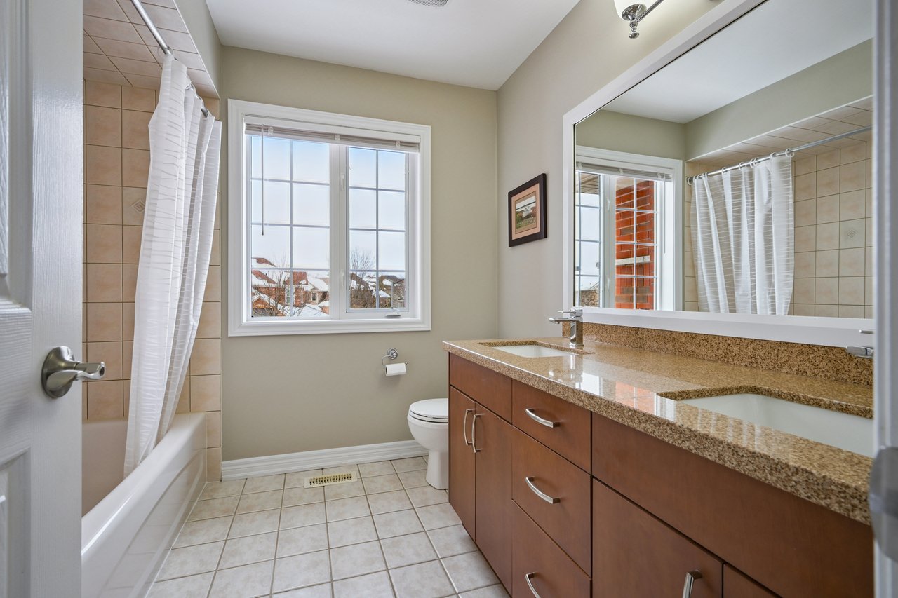 Resort-style yard backing onto lush ravine