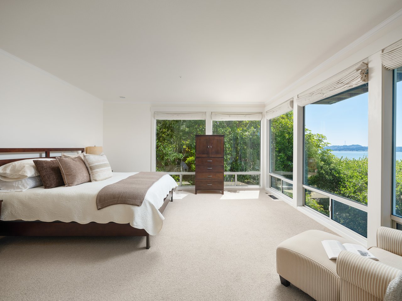 Exceptional Setting with views spanning San Francisco, the Golden Gate Bridge, Sausalito, and across the bay