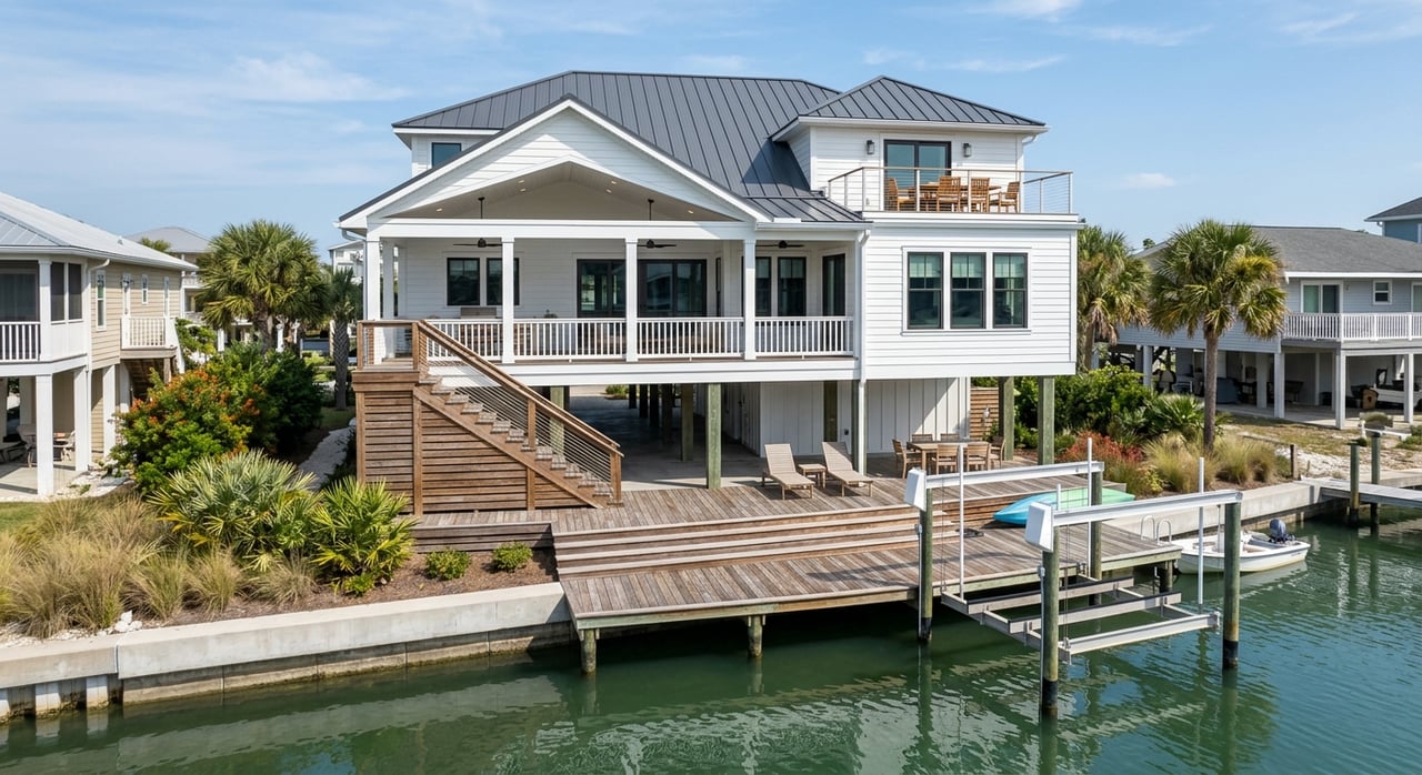 Comparing Oceanfront, Second Row And Canal Homes