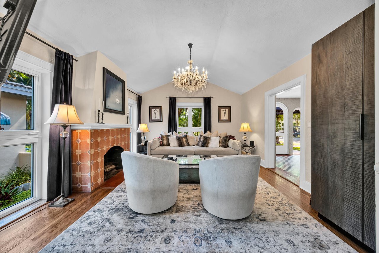 Old Spanish Coral Gables Home with Charming Accents