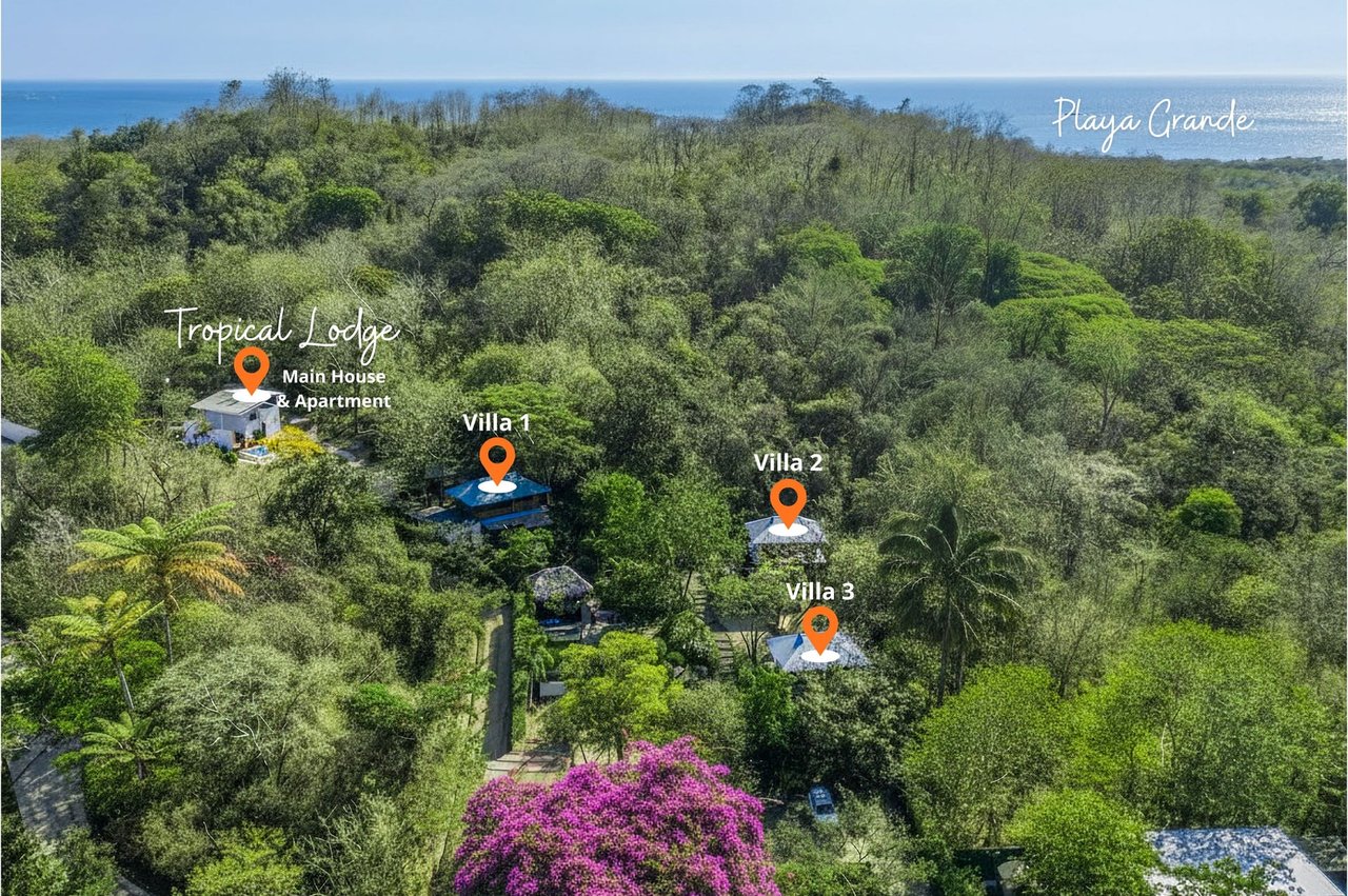 Tropical Lodge | Income-Producing Residential & Commercial Property Near Playa Grande