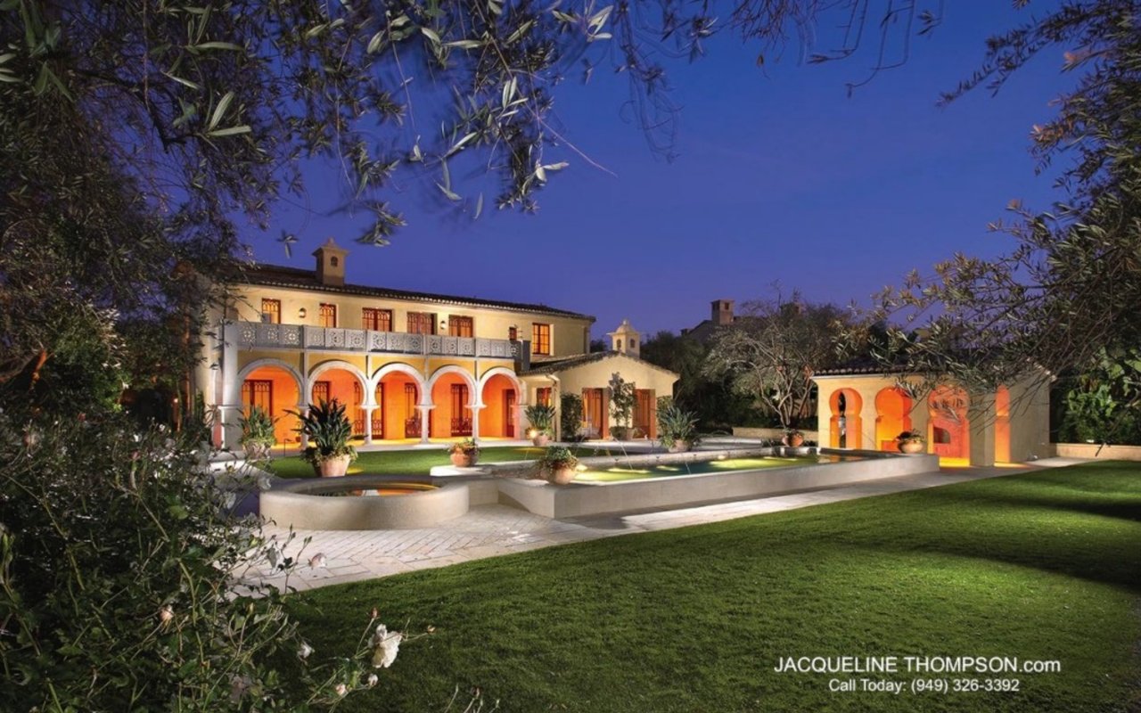 "Castle of the Canyon" by Rob Glass - Luxury Andalusian-style Home in Shady Canyon, California