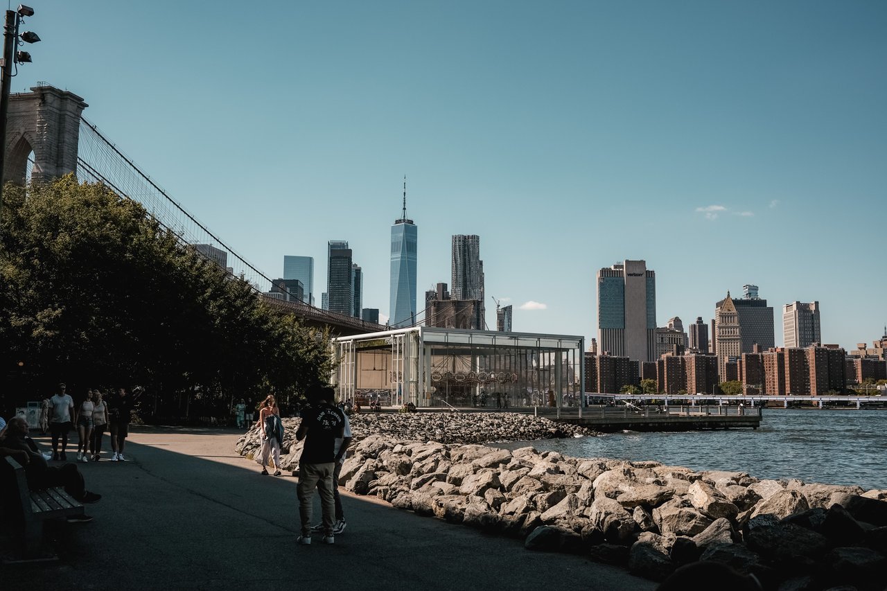 The Edge North Tower condominium at 34 North 7th Street in Williamsburg featuring luxury residences, waterfront views, and resort-style amenities overlooking the Manhattan skyline.