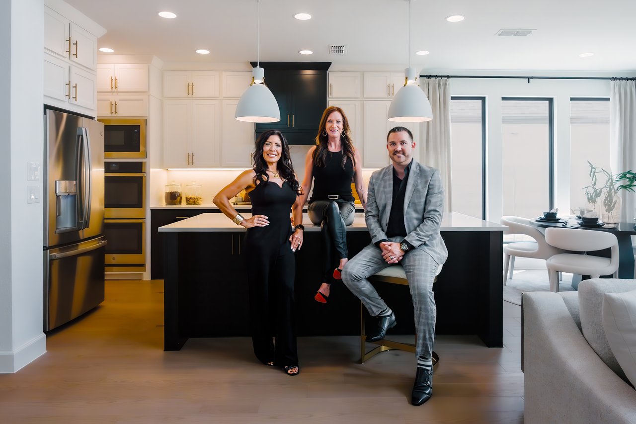 The Callander Group team: Tiffany Lavender, Victoria Callander, and Steve Callander, Montgomery County, TX Realtors