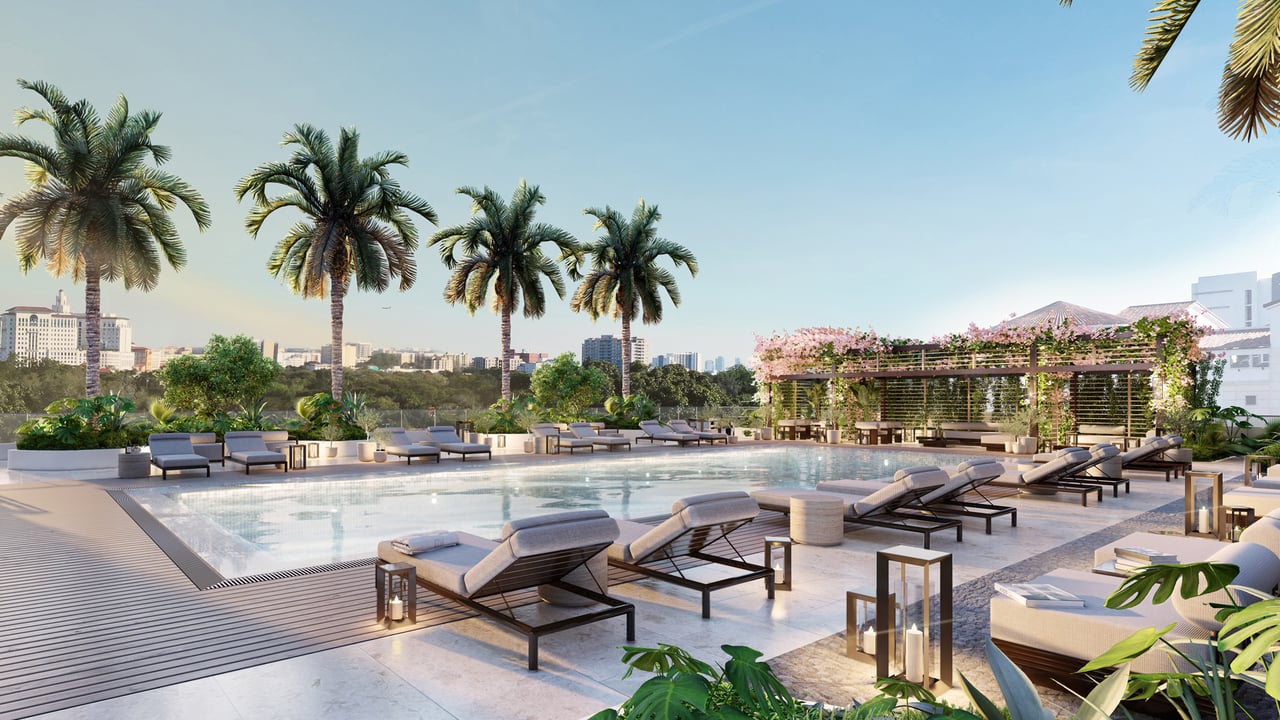 Cassia Residences Coral Gables swimming pool 