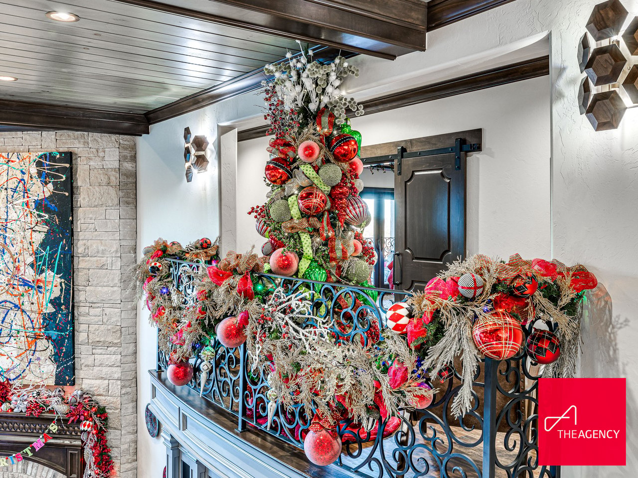 Sleighing the Season: A Christmas Luxury Home Photoshoot at OKC's Viral Estate