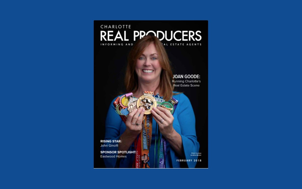 Joan Goode, Cover Girl for February 2018 Issue of Charlotte Real Producers