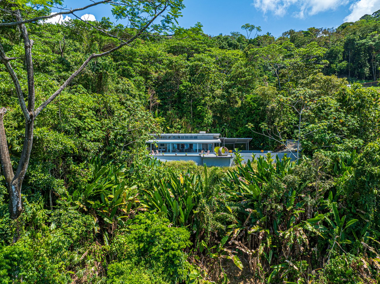 Uvita Ocean and Whale Tail View Modern Home on 3.64 Acres in Exclusive Enclave