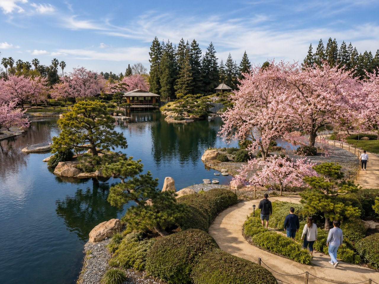The Japanese Garden at the Sepulveda Basin near Lake Balboa, Los Angeles