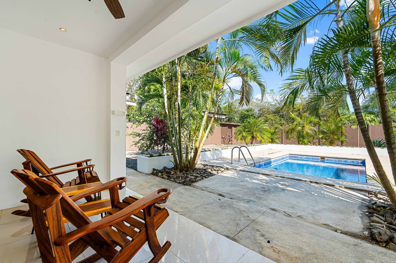 Casa Miel | Stunning 2-Bedroom Home Steps from Playa Potrero's Beaches & Dining.