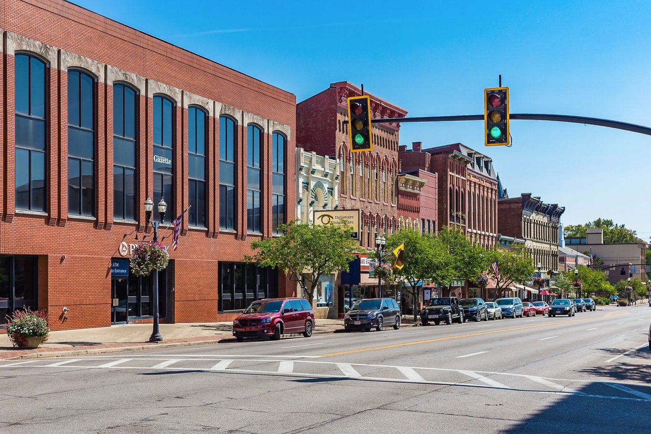 downtown delaware street scene Delaware County