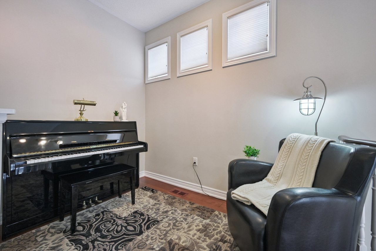 Resort-style yard backing onto lush ravine