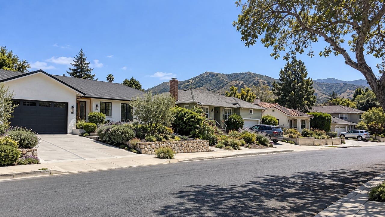 Several San Luis Obispo County homes in one neighborhood show meaningful differences in condition, parking, and overall market appeal.