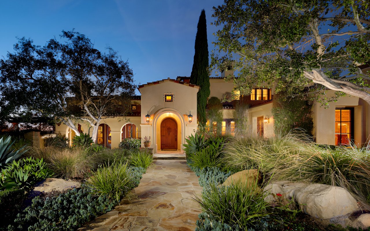 Shady Canyon Custom Estate Offers Luxurious Living on a Sizable and Secluded Corner Lot