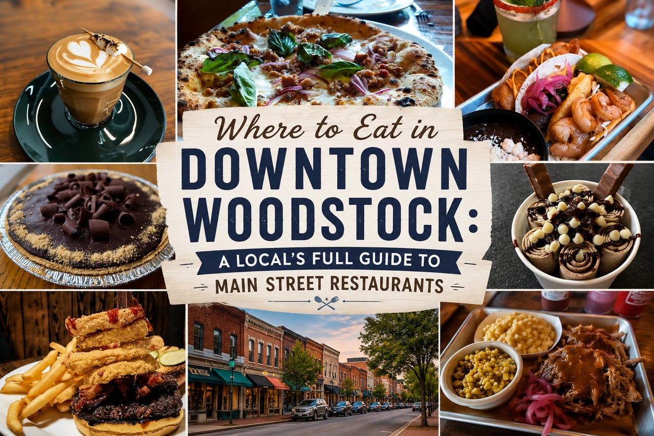 Where to Eat in Downtown Woodstock: A Local's Full Guide to Main Street Restaurants cover