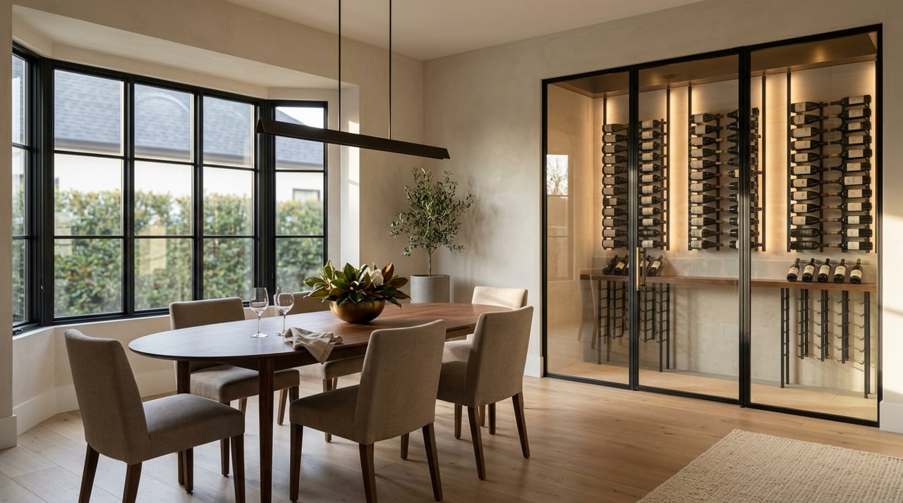 Designing A Wine Room Off The Dining Room In Dallas