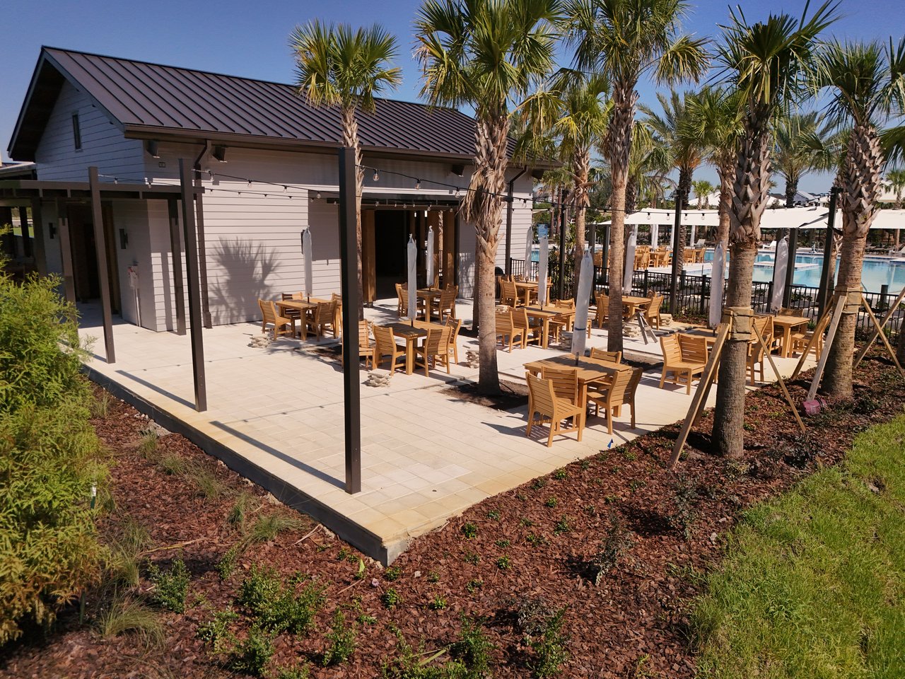 Outdoor Dining Area at EverRange New Construction Community