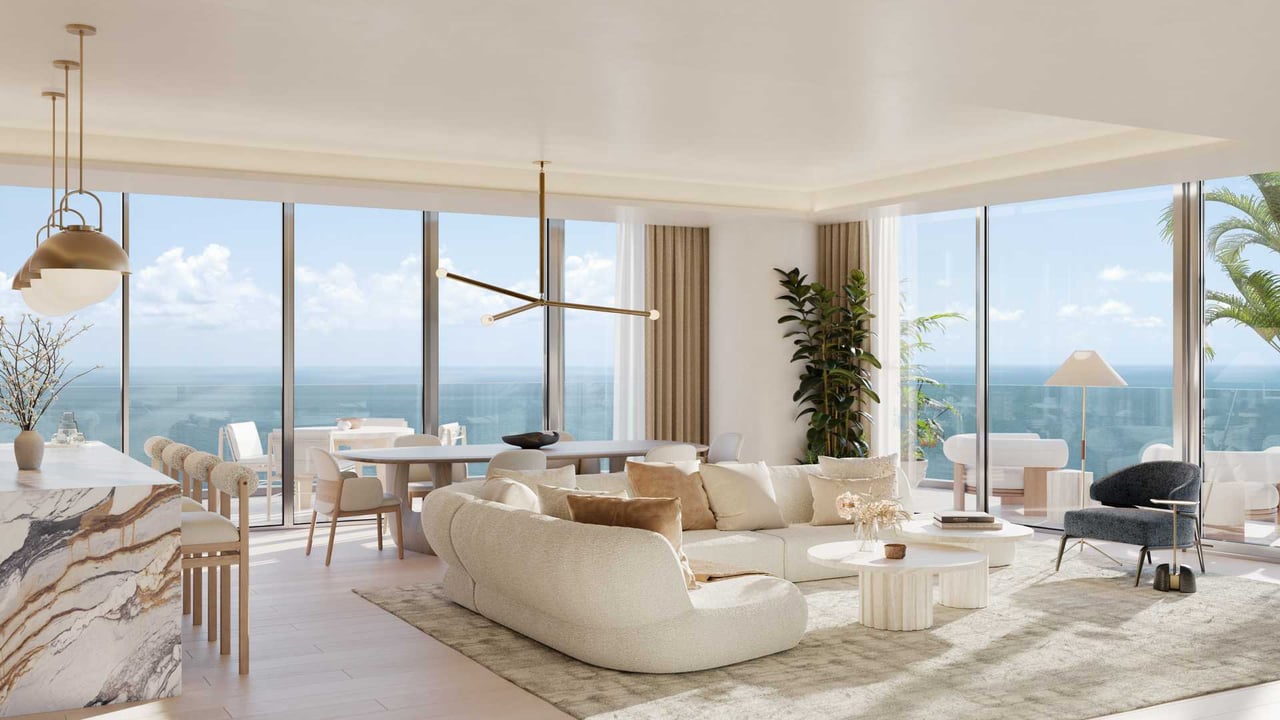Icon Beach living room light finishing 