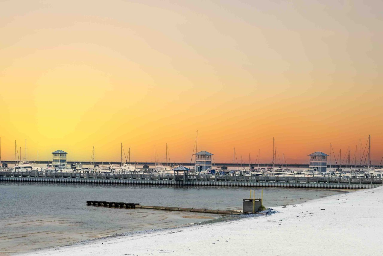 Mississippi Coastal Marina Sunset