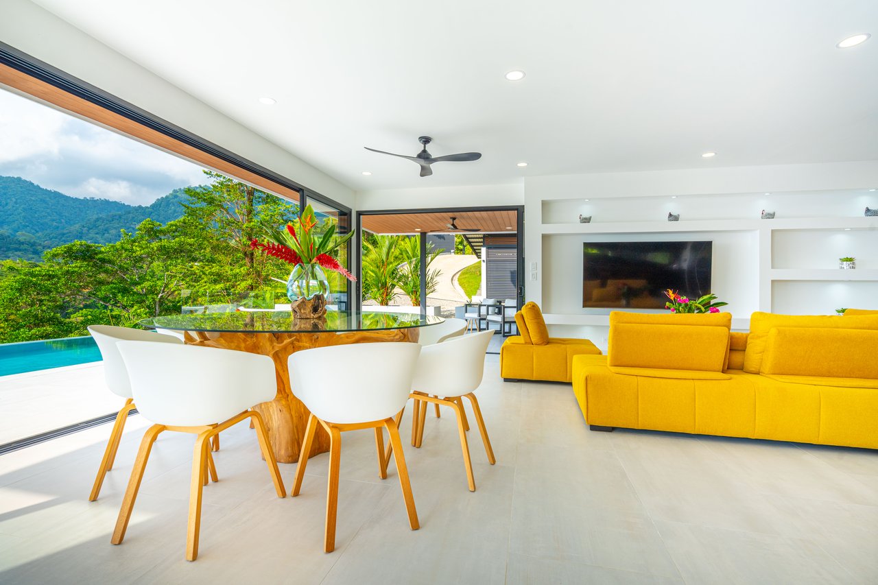 Luxury 4-Bed Home with Ocean & Jungle Views in Ojochal