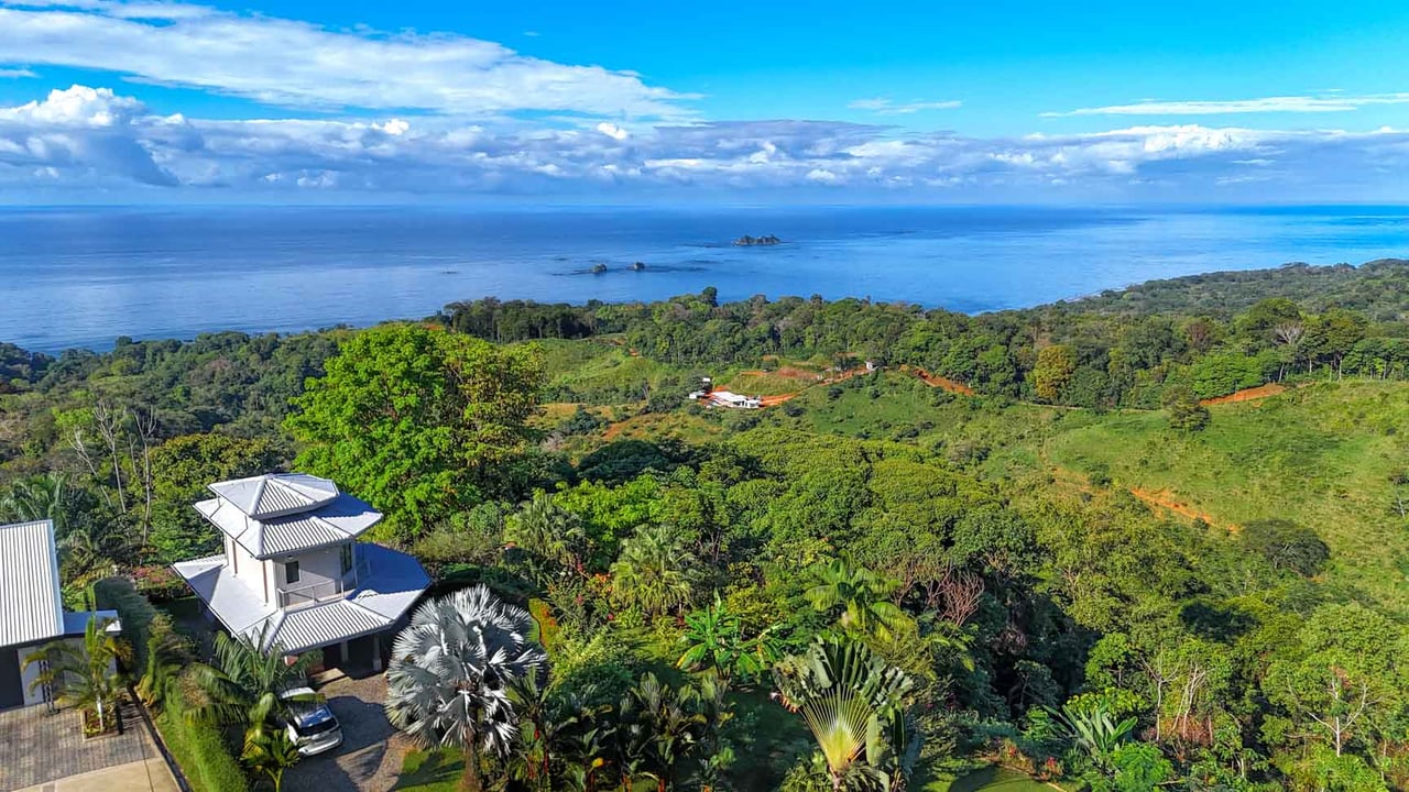 Ocean, Jungle & Mountain View Home in Ojochal | Protected Jungle Setting