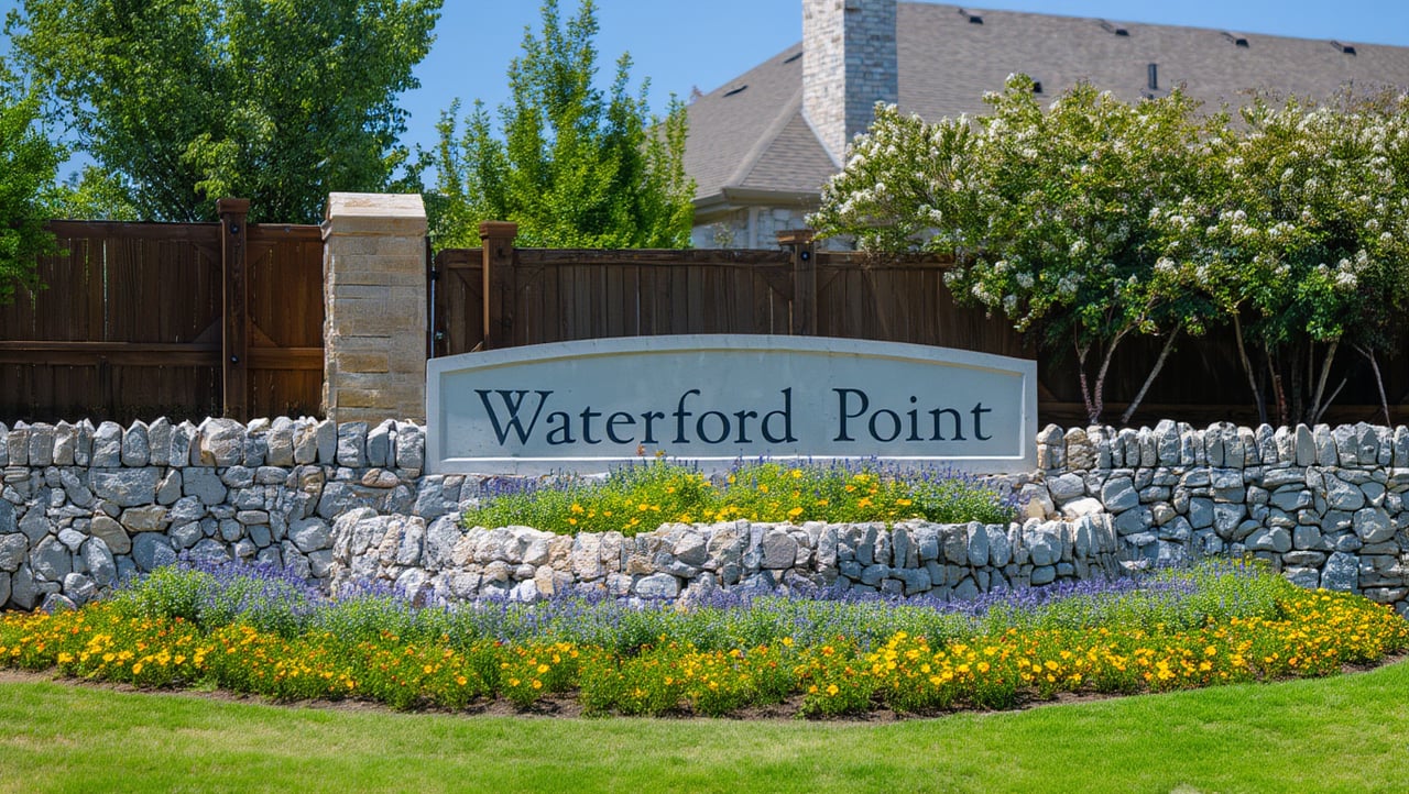 Entry sign to Waterford Point section of the Tribute.