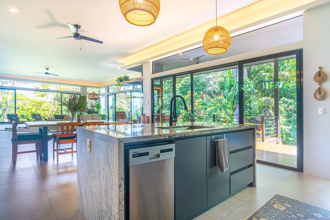 Escaleras Modern Elegance with Ocean Views and Jungle Tranquility, Dominical Costa Rica