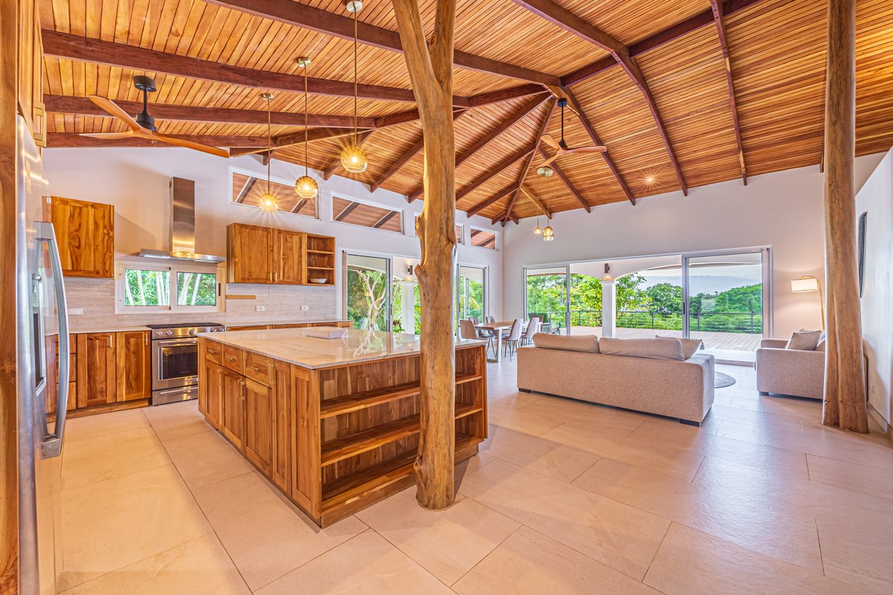 Gorgeous Hacienda-Style Home in Uvita with Ocean Views & in a Fantastic Location!!