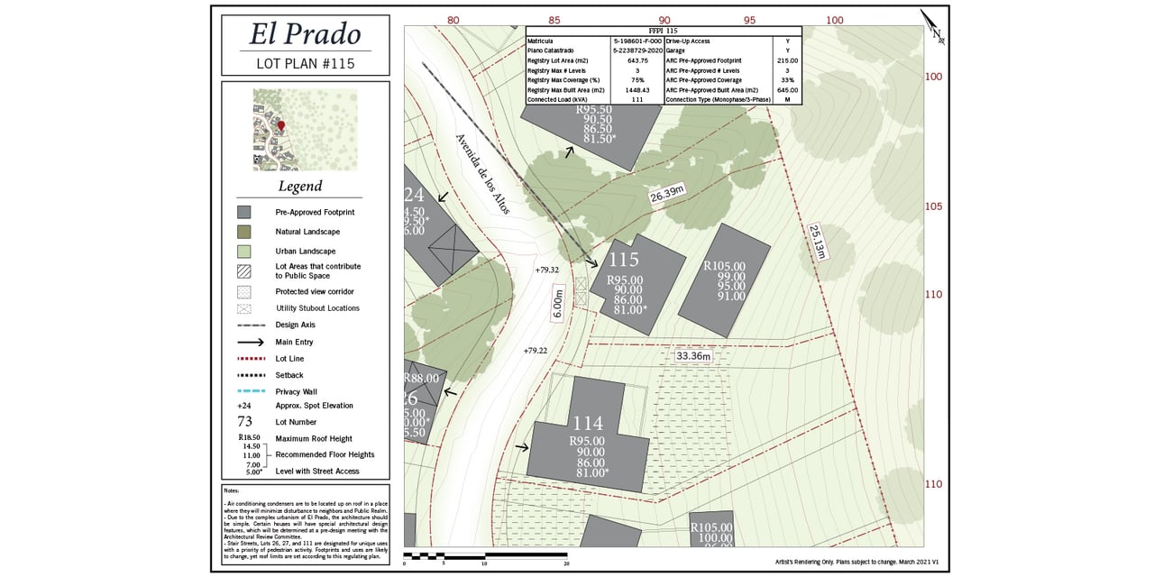 Lot 115, El Prado | Exclusive Ocean-View Homesite in Las Catalinas, Costa Rica